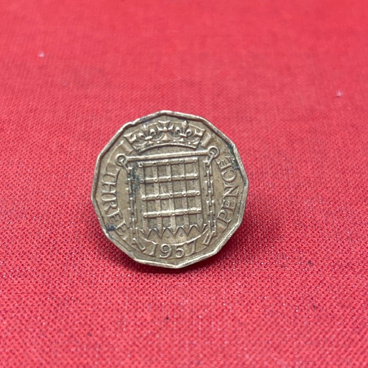 King George VI 1957 Threepence Coin