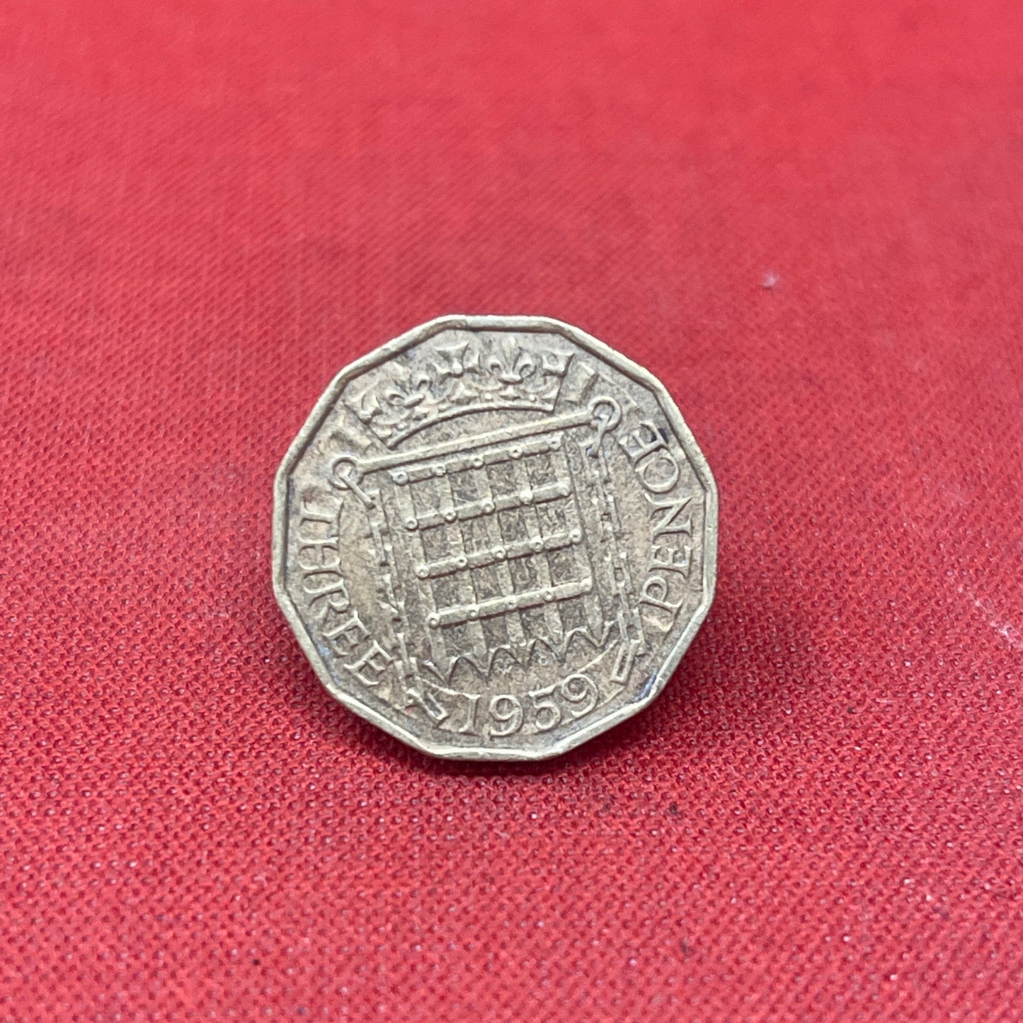 King George VI 1958 Threepence Coin