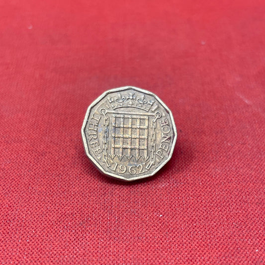 Queen Elizabeth II 1964 Threepence Coin