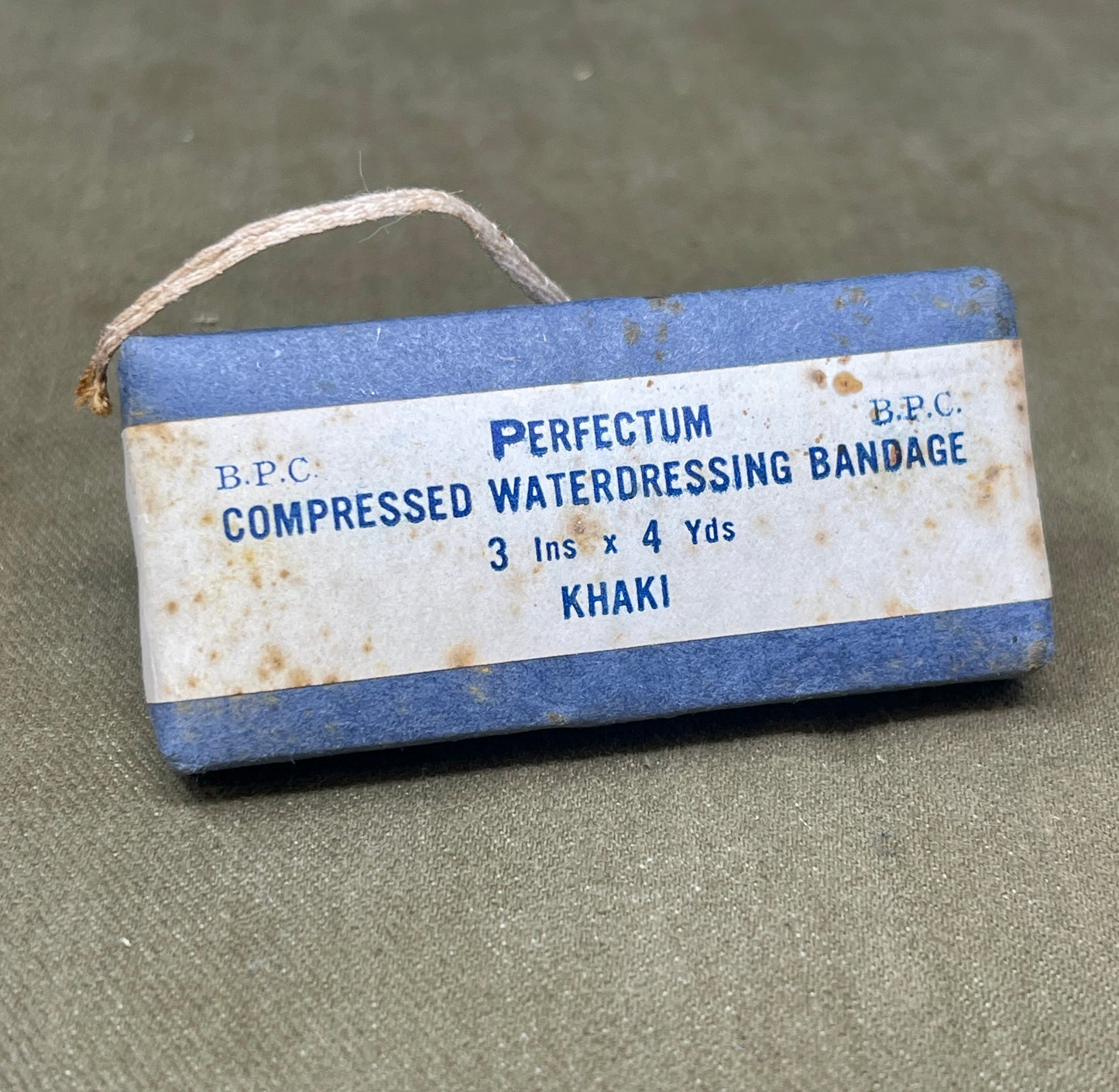 Perfectum Compressed Waterdressing Bandage B.P.C – 3in x 4yds Khaki