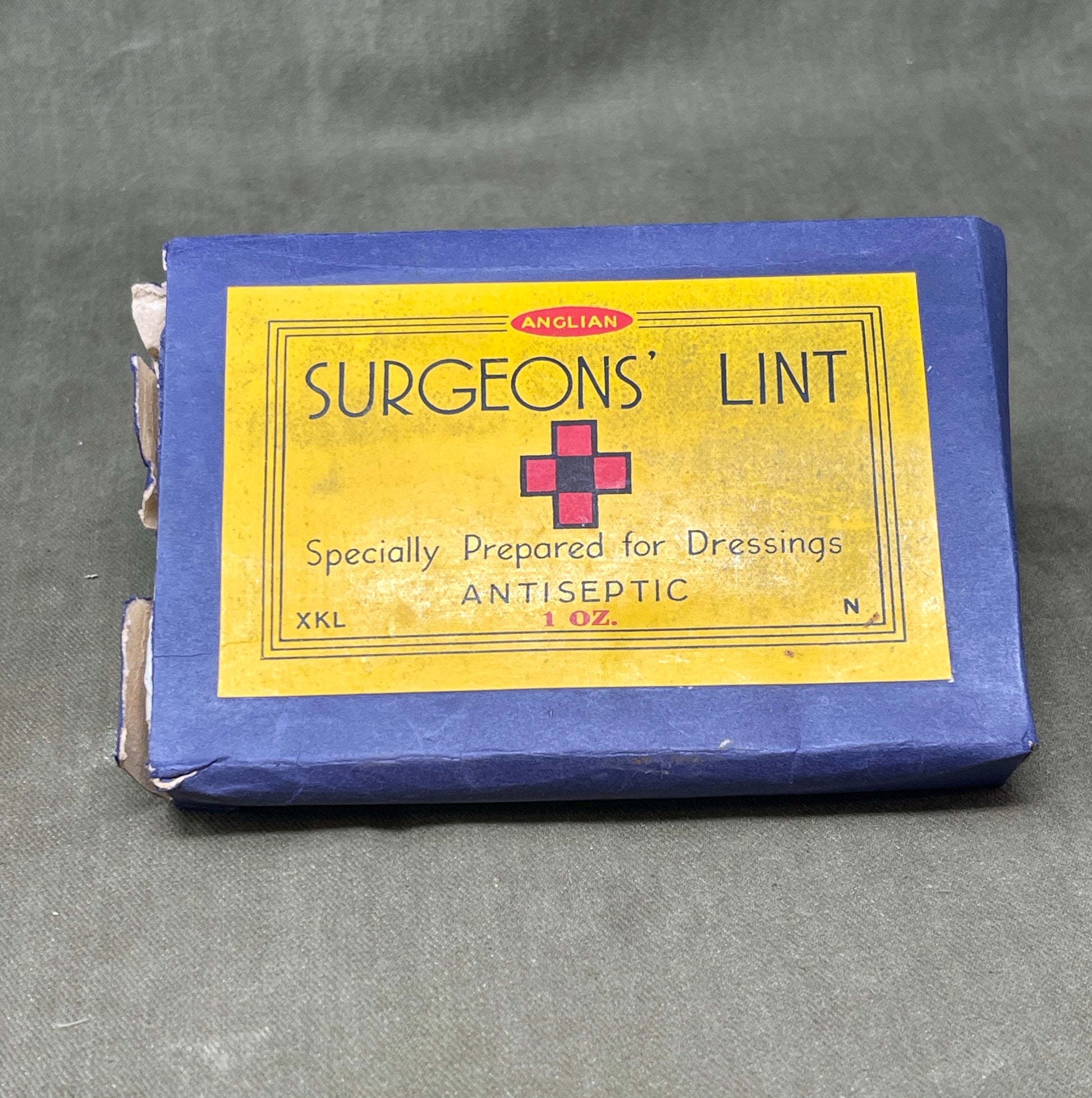 Anglian Surgeons Lint 1OZ Specially Prepared For Dressings Antiseptic