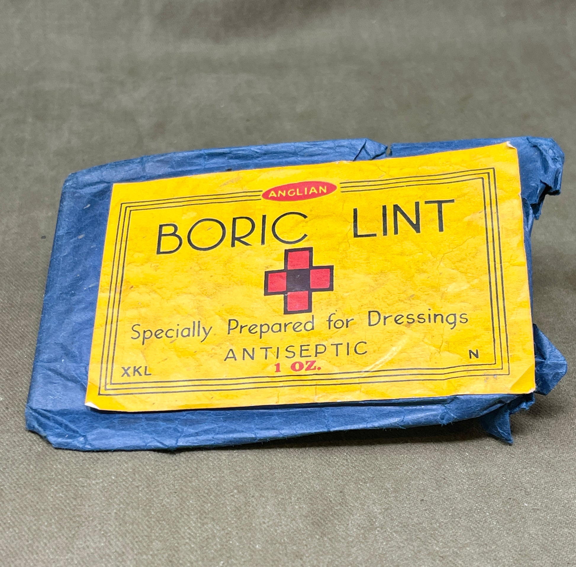 Anglian Boric Lint Specially Prepared For Dressings Antiseptic 1OZ