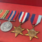 WW2 Set of medals British War Medal, France Germany Star, 1939-45 Star