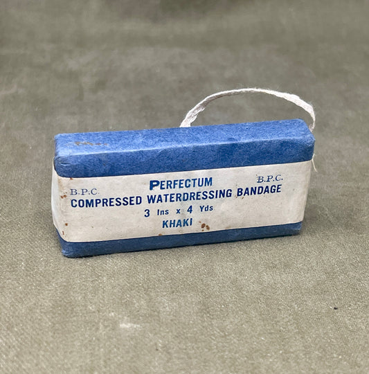 Perfectum B.P.C Compressed Waterdressing Bandage – 3" x 4 Yds Khaki