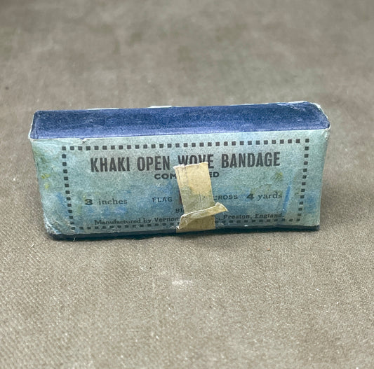 Khaki Open Wove Bandage Compressed £ Inches x 4 Yards Vernon