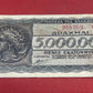  Bank of Greece. Axis occupation 5.000.000 Drachmai Banknote Serial -IT943761