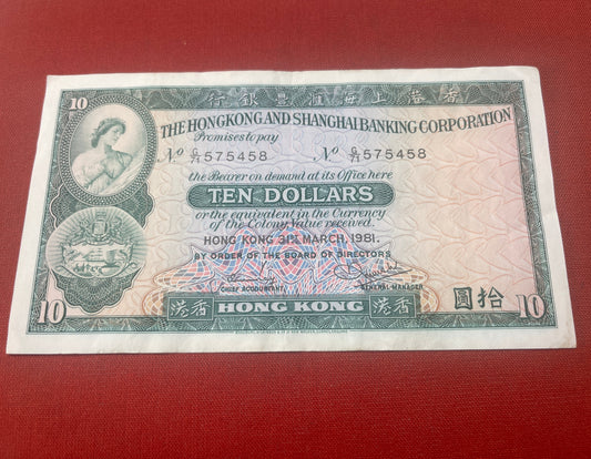 10 Hong Kong Dollars