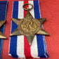 WW2 Set of British War Medals, Defence Medal, 1939-45 Medal, 1939-45 Star, France Germany Star