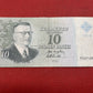10 Finnish Markkaa banknote Serial Y2674098