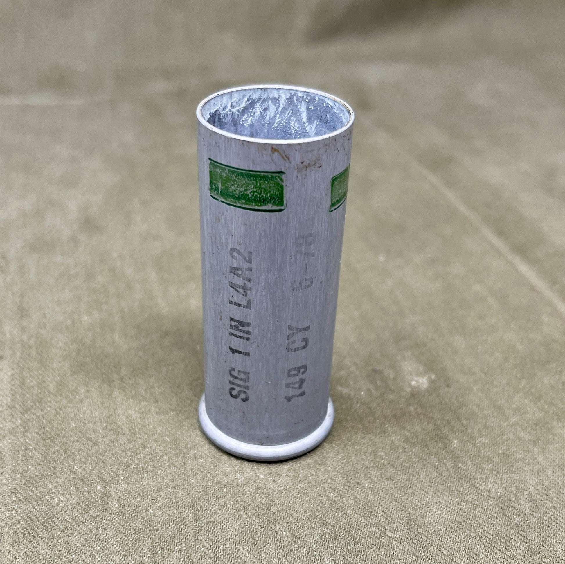 British 1-Inch Green Signal Flare Cartridge L4A2 (CY 6-78) – Inert