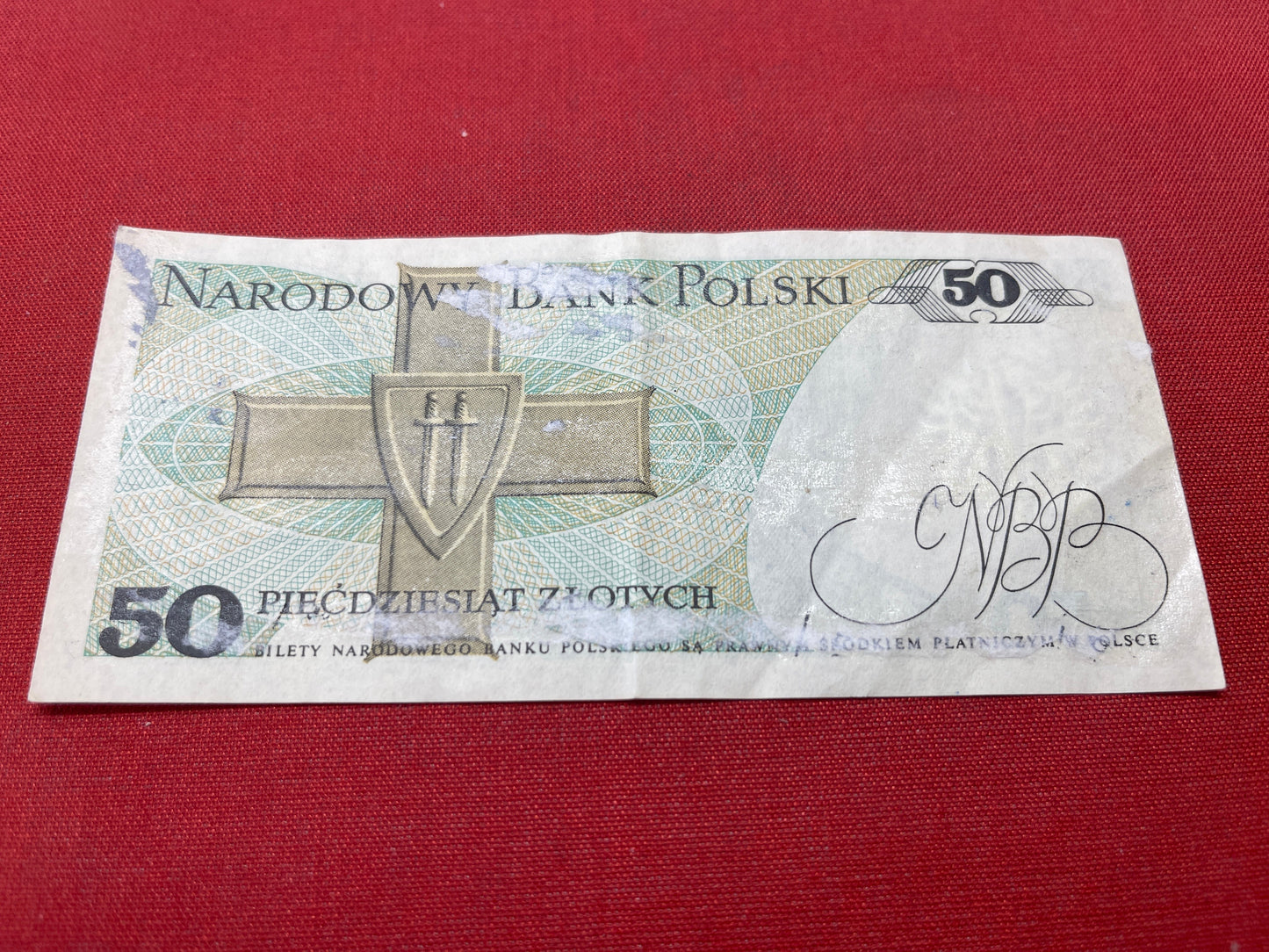Bank Polski Narodowy50 Zlotych Serial HT 7291284 1988