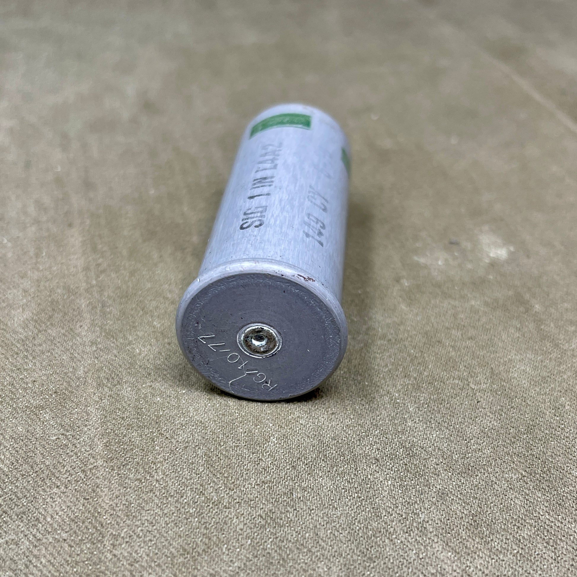 British 1-Inch Green Signal Flare Cartridge L4A2 (CY 6-78) – Inert