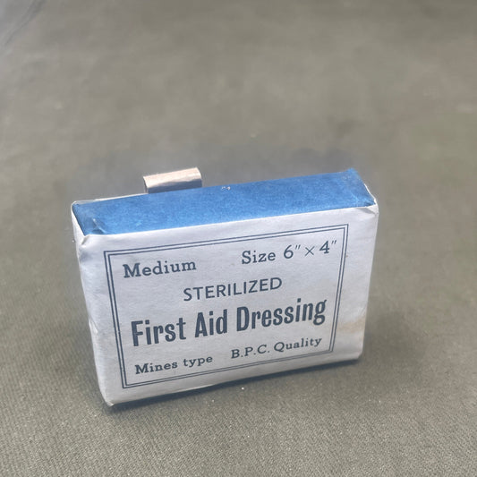 WW2 1930s British Home Front ARP Medium First Aid Dressing Mines Type