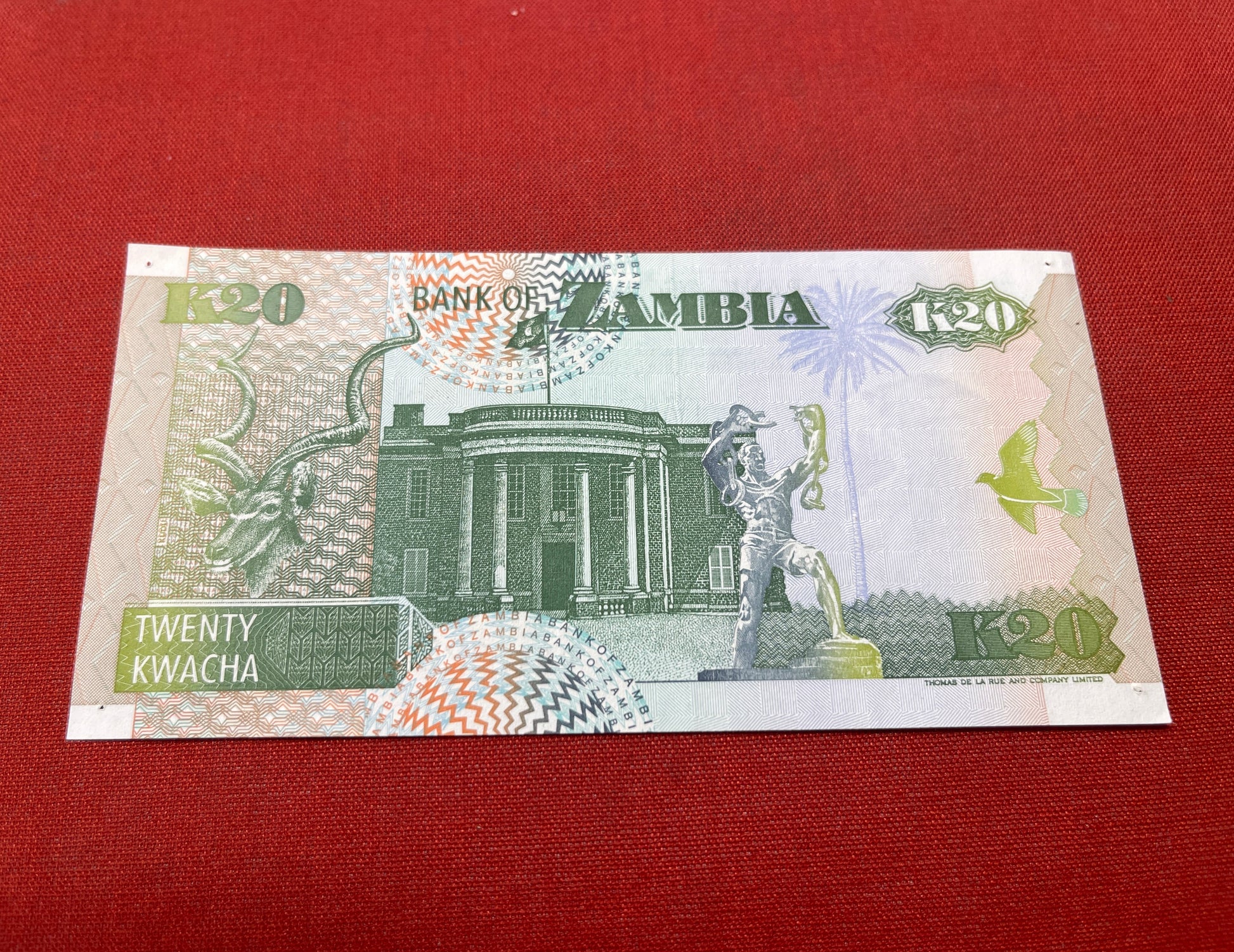  Bank of Zambia 20 Kwachi 