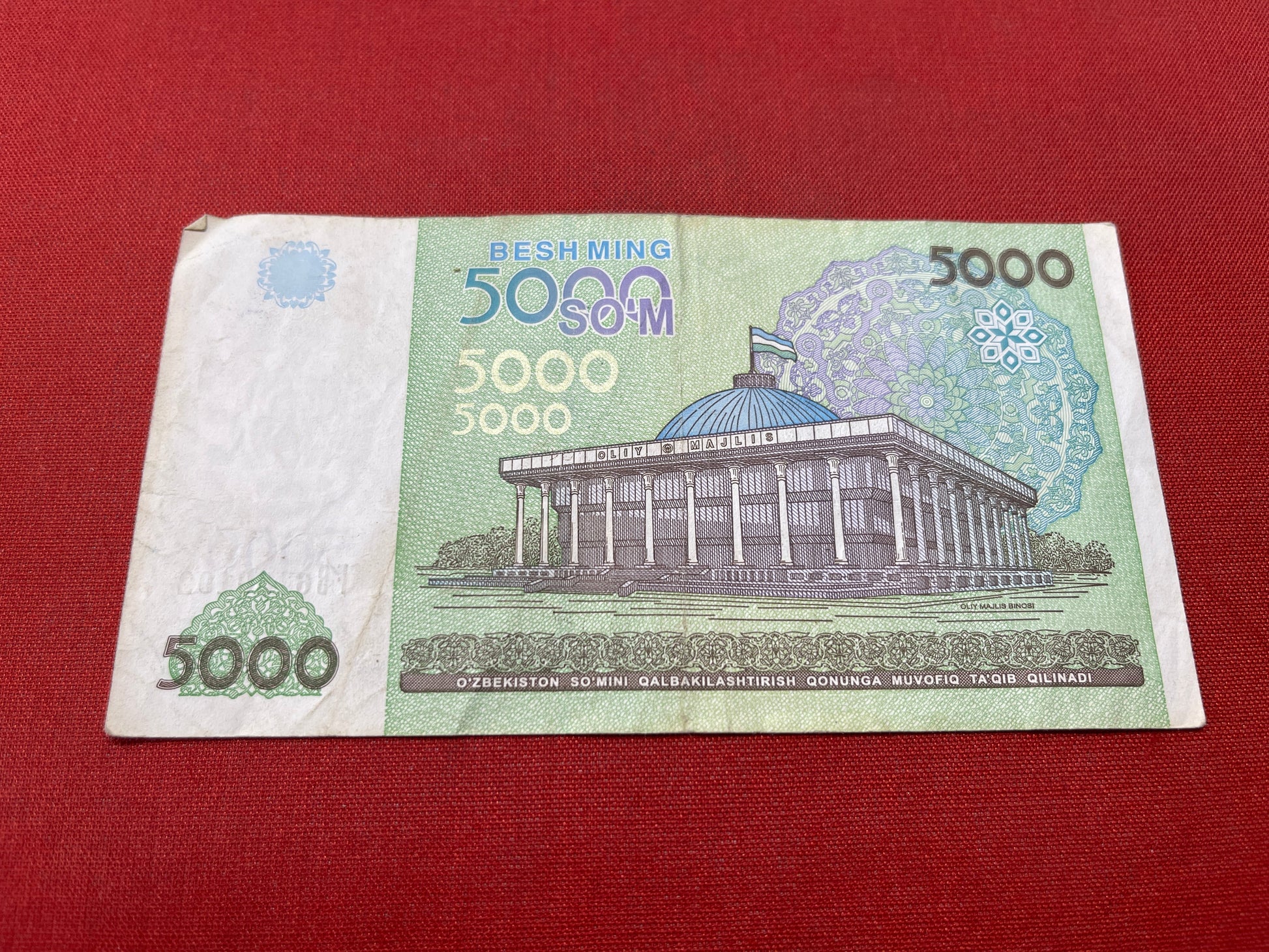 Central Bank of Uzbekistan 5000 So'm