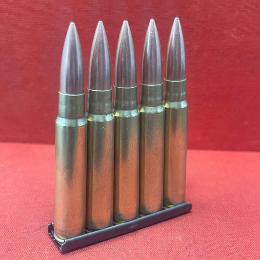 Explore the 7.92mm German Mauser INERT Round, featuring an inert primer cap. This non-functional replica retains the original appearance of WW2 ammunition, offering historical accuracy and educational value. Perfect for collectors and historians, it provides a tangible link to German military technology of the era.