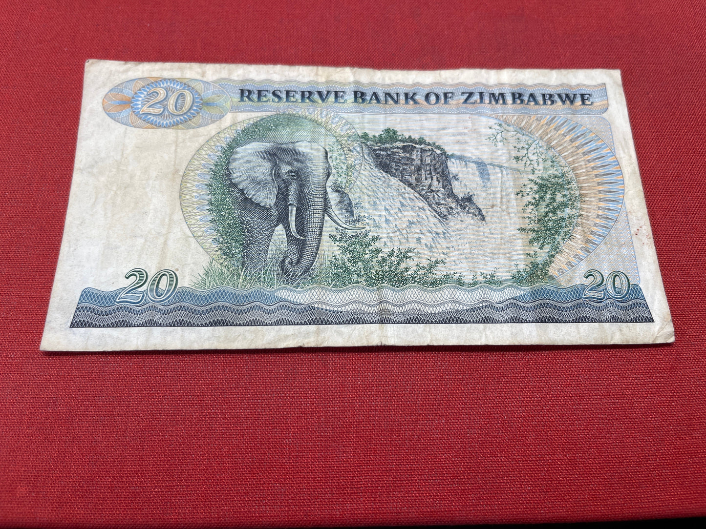Zimbabwe 20 Dollar Banknote