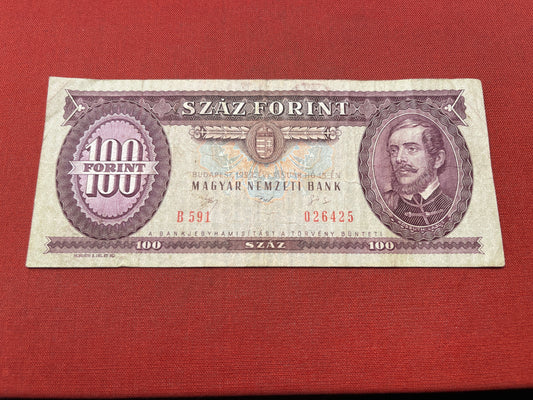 Hungary 100 Forint Banknote