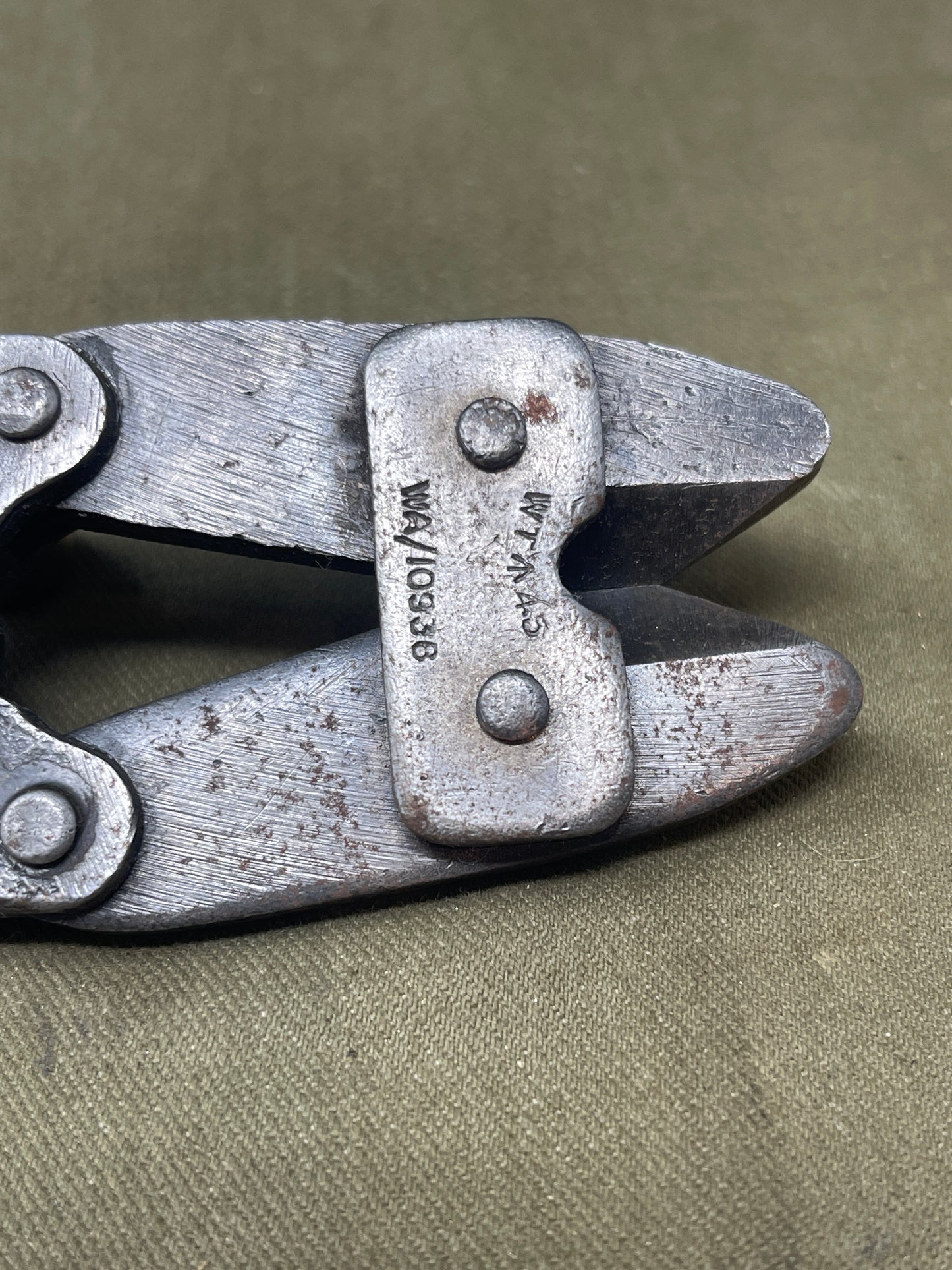 Original WWII British  Small Wire Cutters Dated 1941 Made by WT