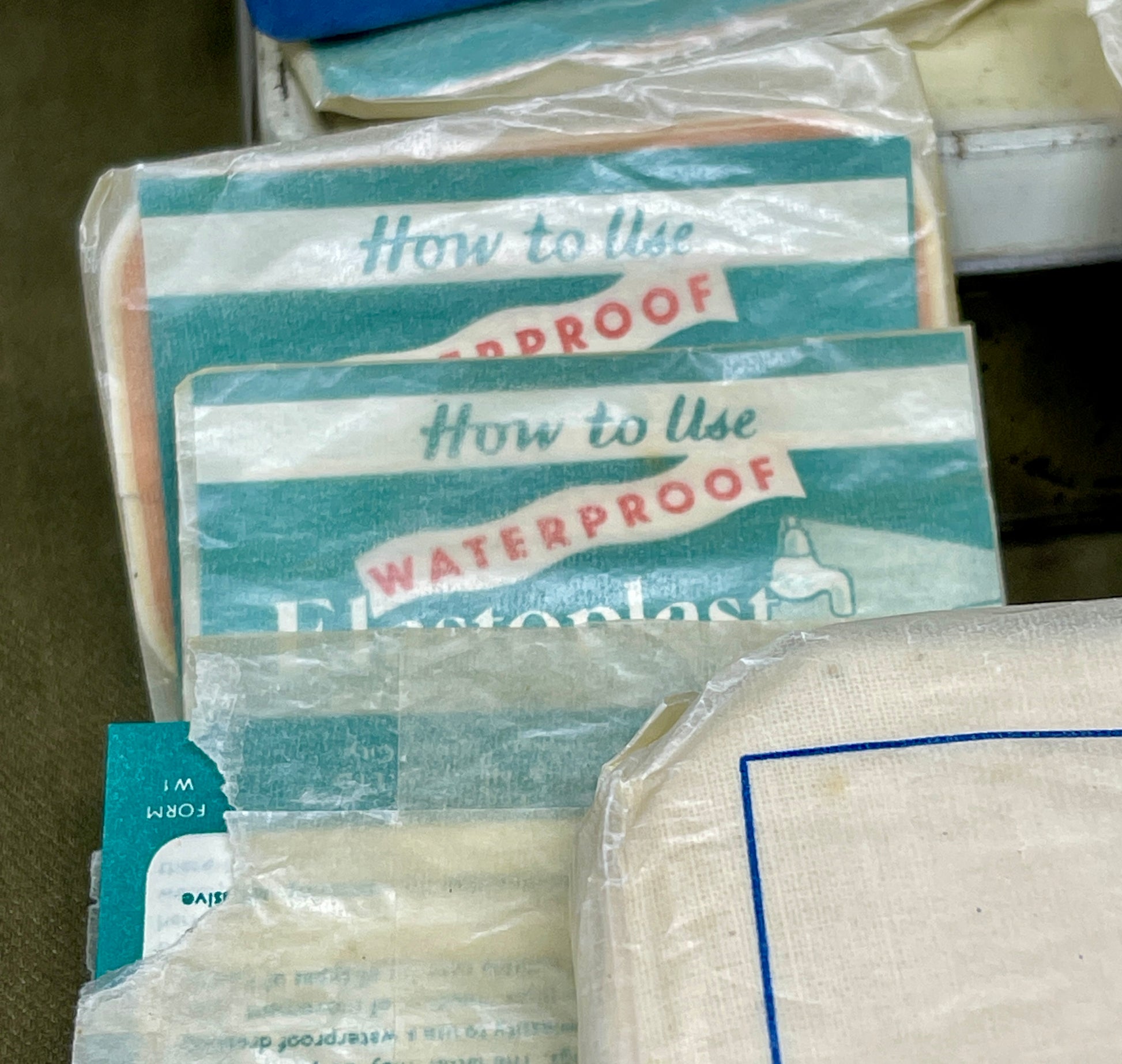 Packaged waterproof fabric with instructions on how to use it.