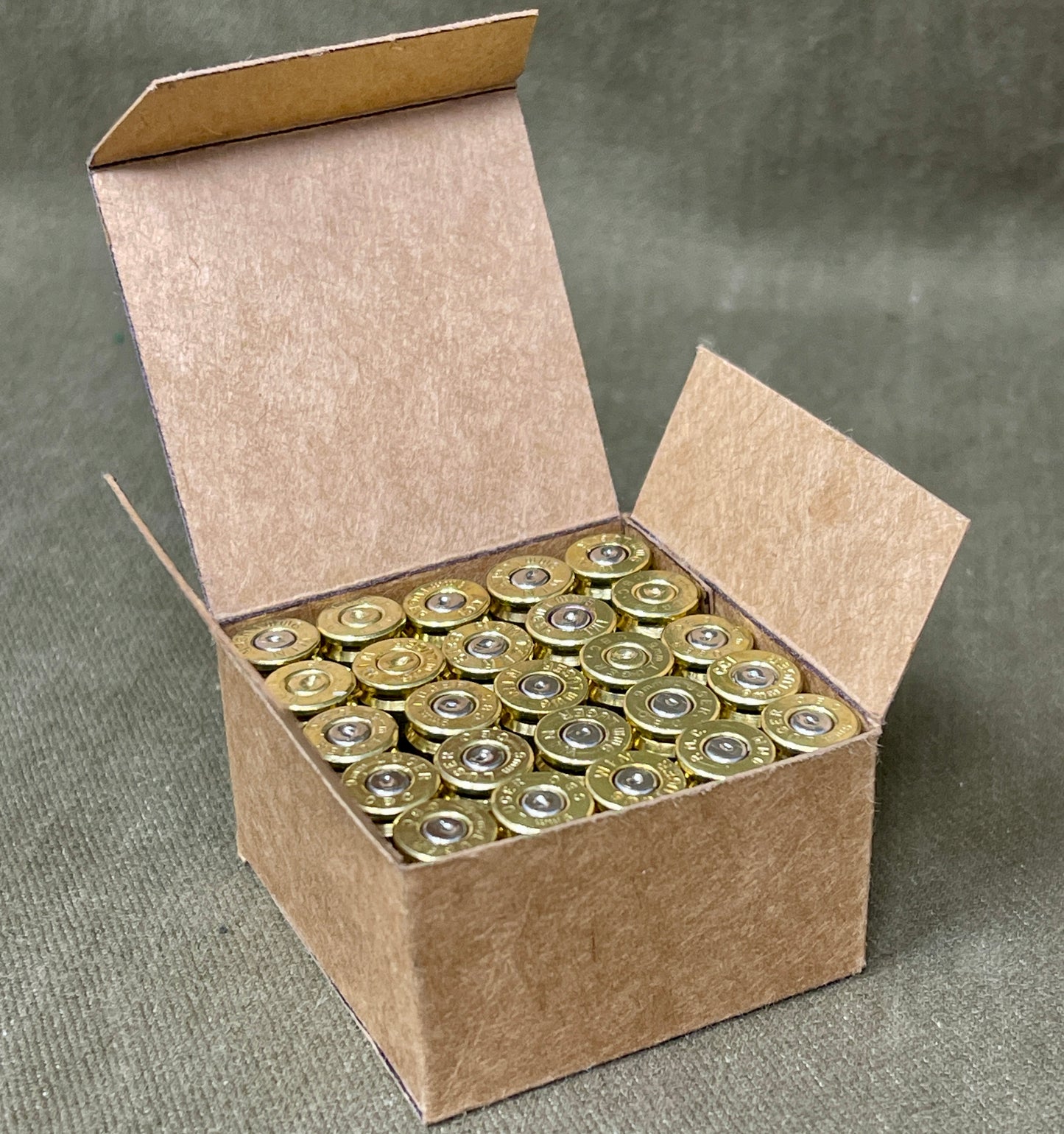 25 Inert 9mm Rounds in Repro Italian WWII Box