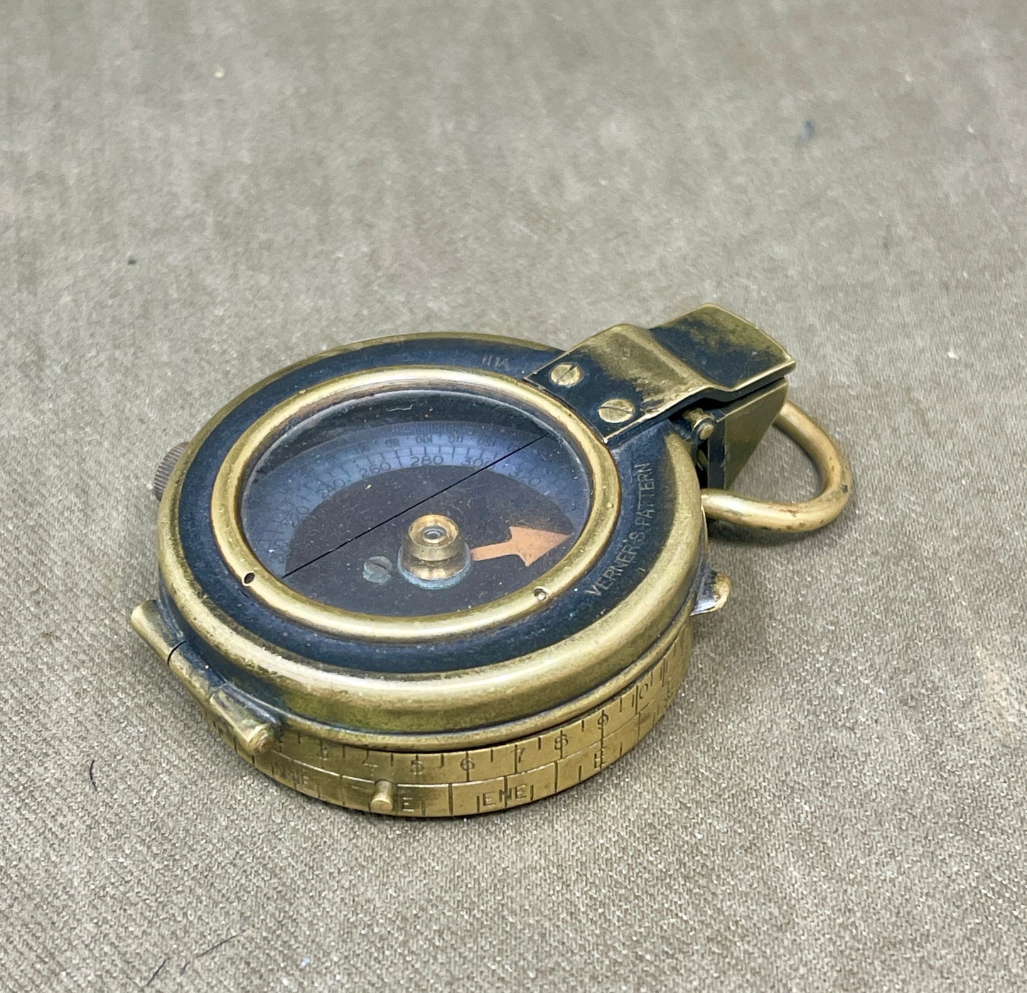 WWI British Verner’s Patent Marching Compass – 1917 F-L No.93651