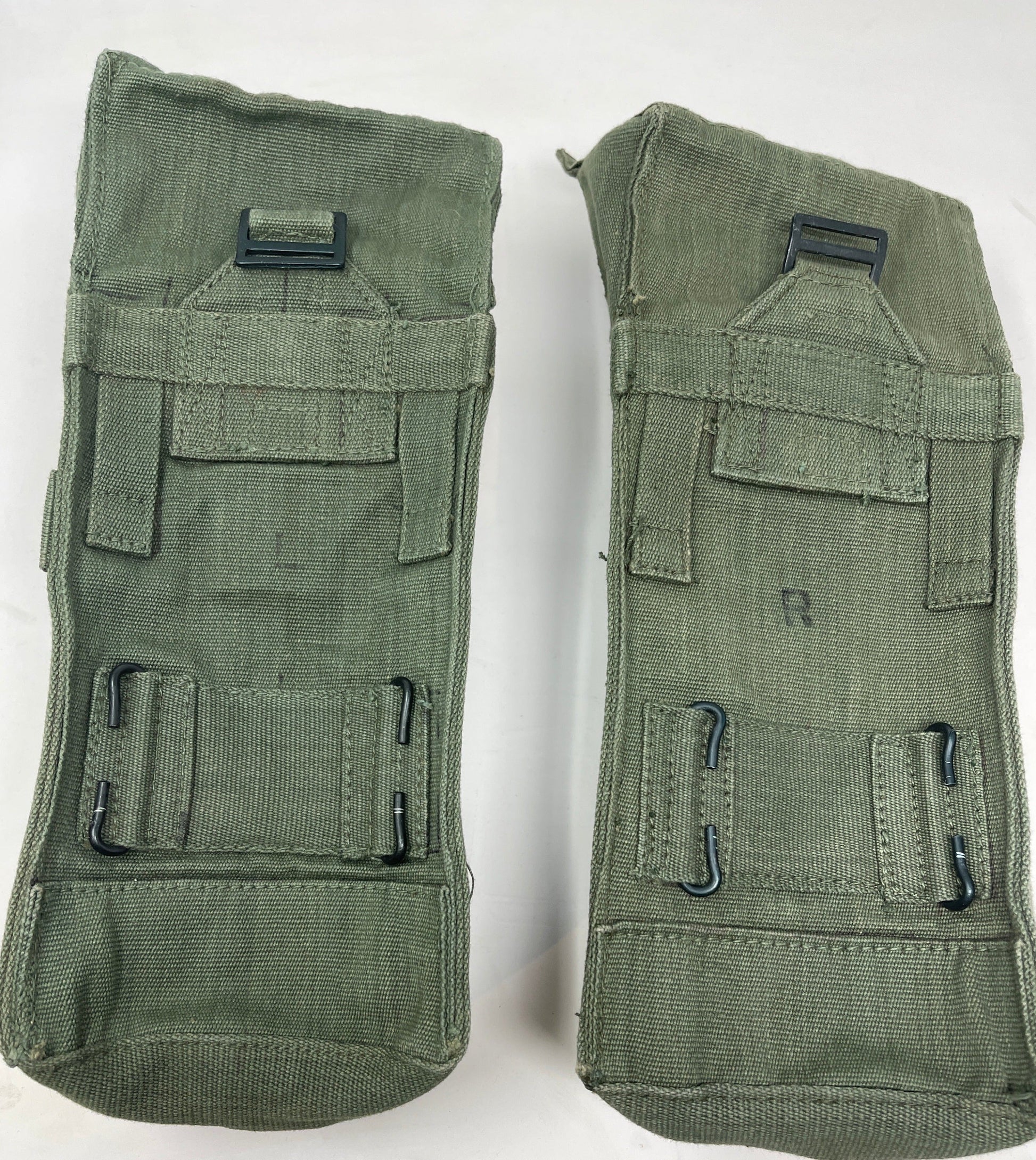 rear view of 1945 Dated Pair of 1944 Pattern Webbing Ammunition Pouches