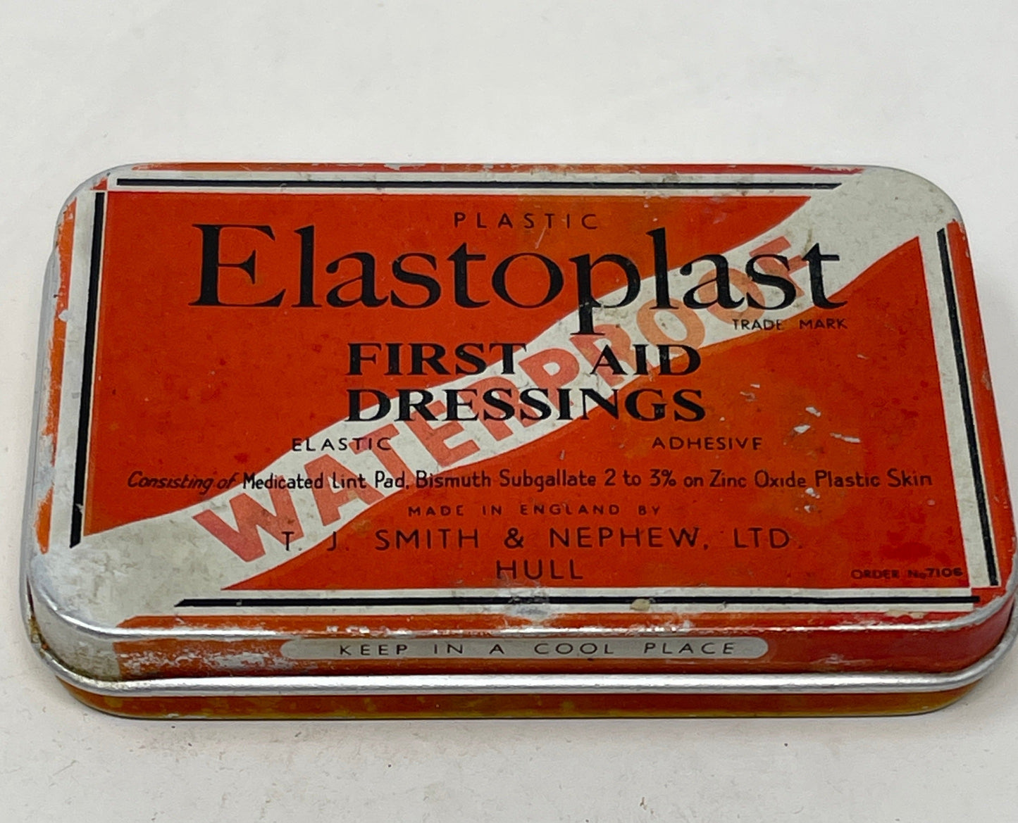 Tin, 'Elastoplast'; T.J. Smith & Nephew Ltd
