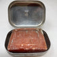1944 pattern british army aluminium 1945 dated far east soap dish containing a bar of ww2 carbolic soap