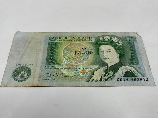 £1 British One pound  banknote 1981-1983