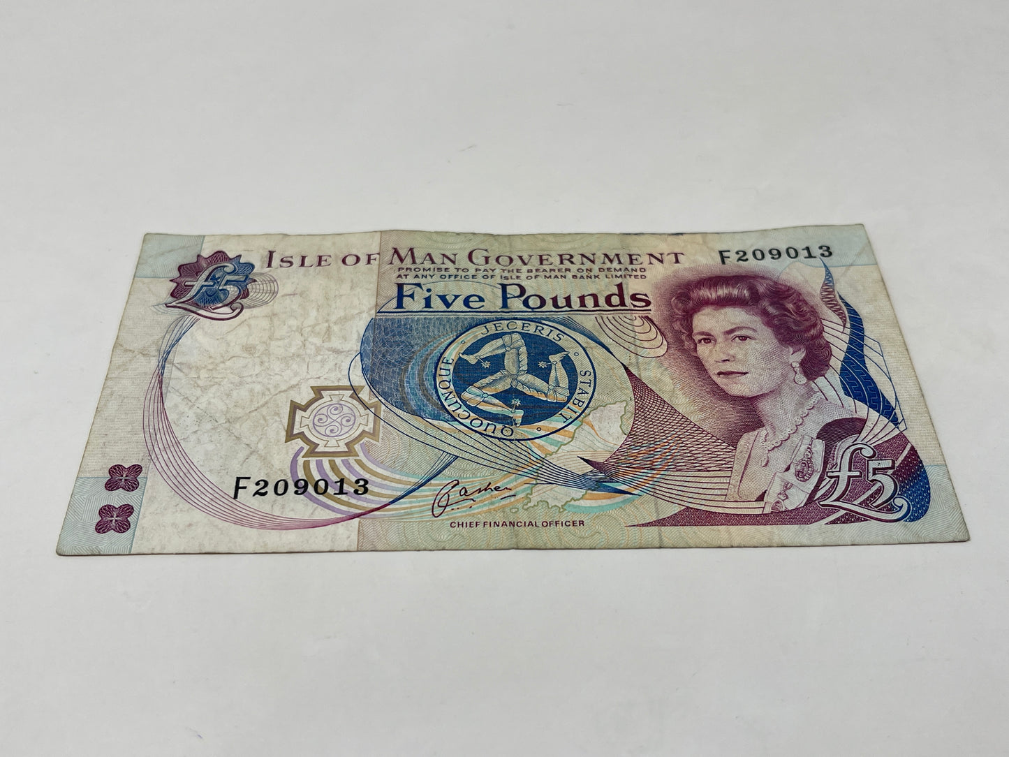 British Isle of Man Five Pound Note