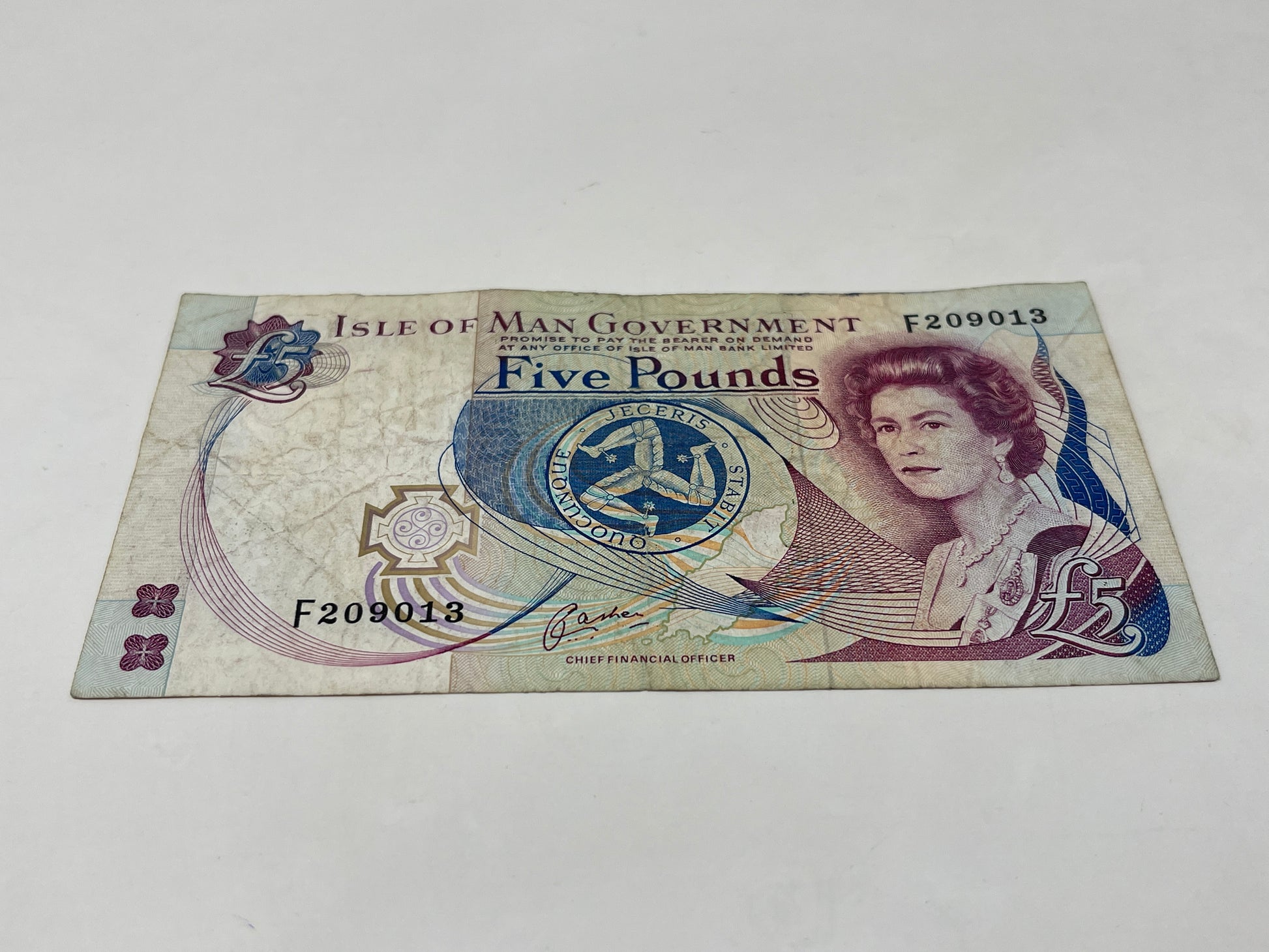 British Isle of Man Five Pound Note