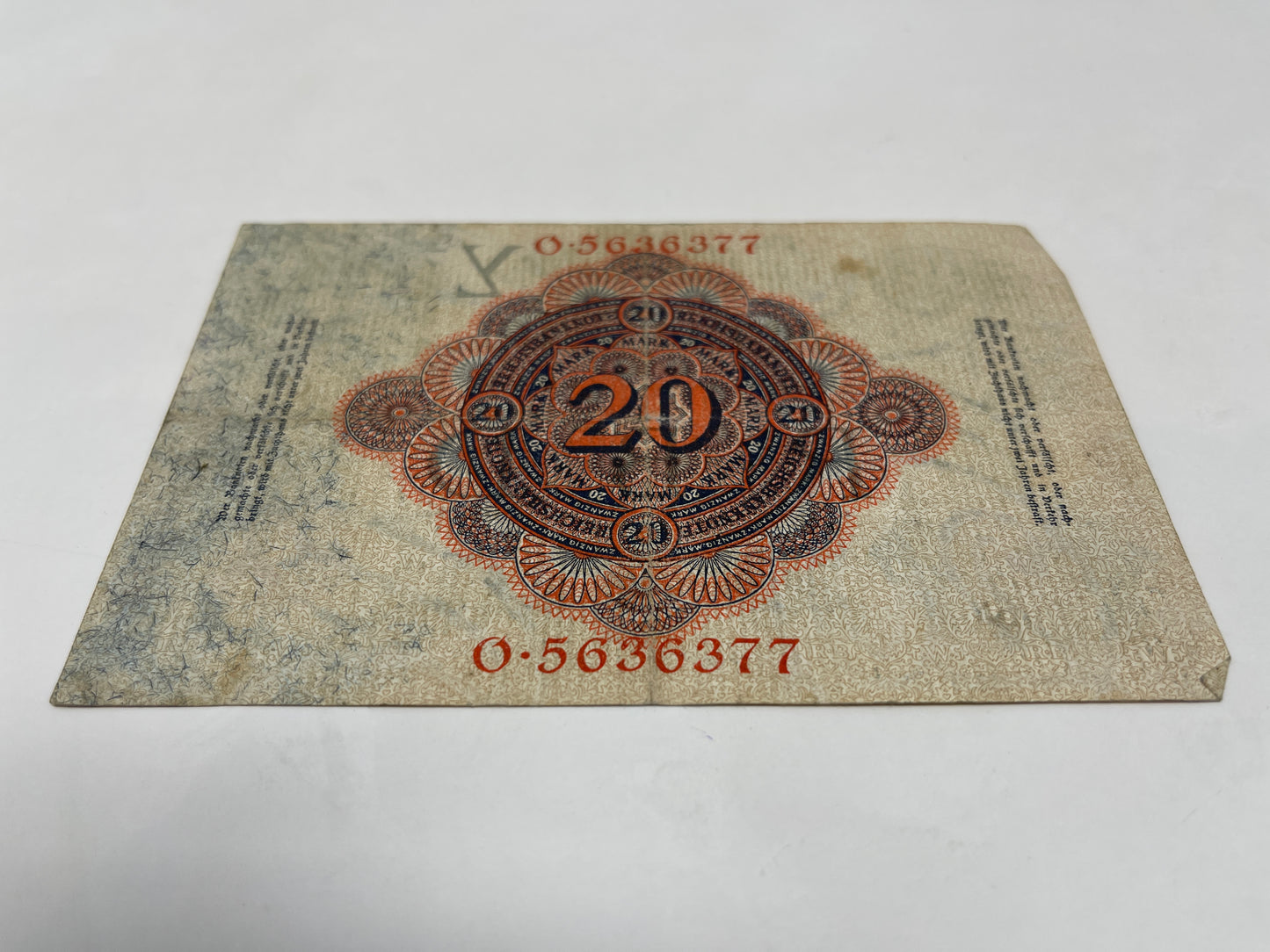 Germany 20 Mark 1914 Banknote,