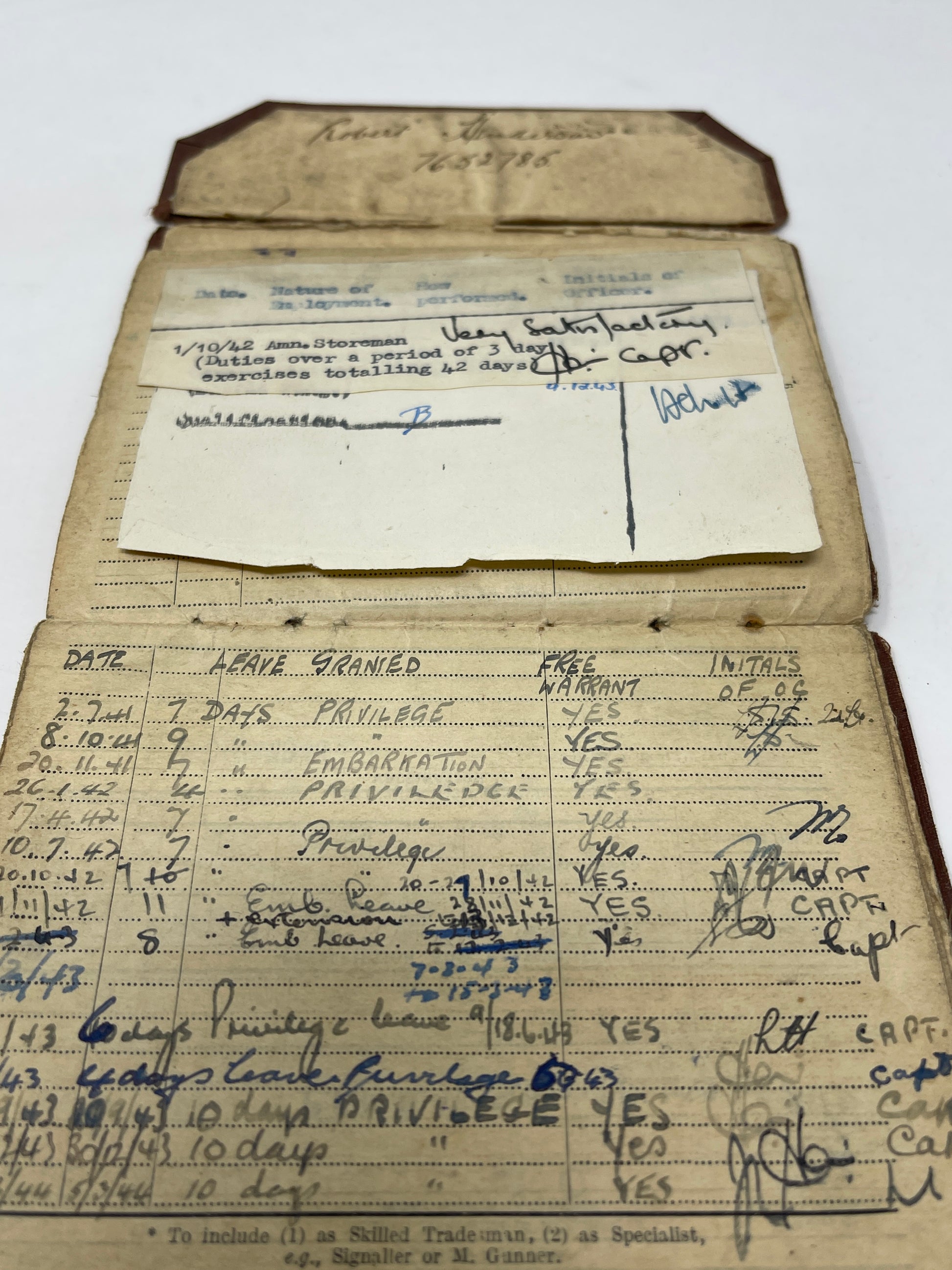 WW2 Soldiers Service Pay Book Fast & Secure UK Shipping | TJ's Militaria