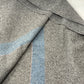 close up image of 1944 Dated Australian Army Blanket N85 blue stripe