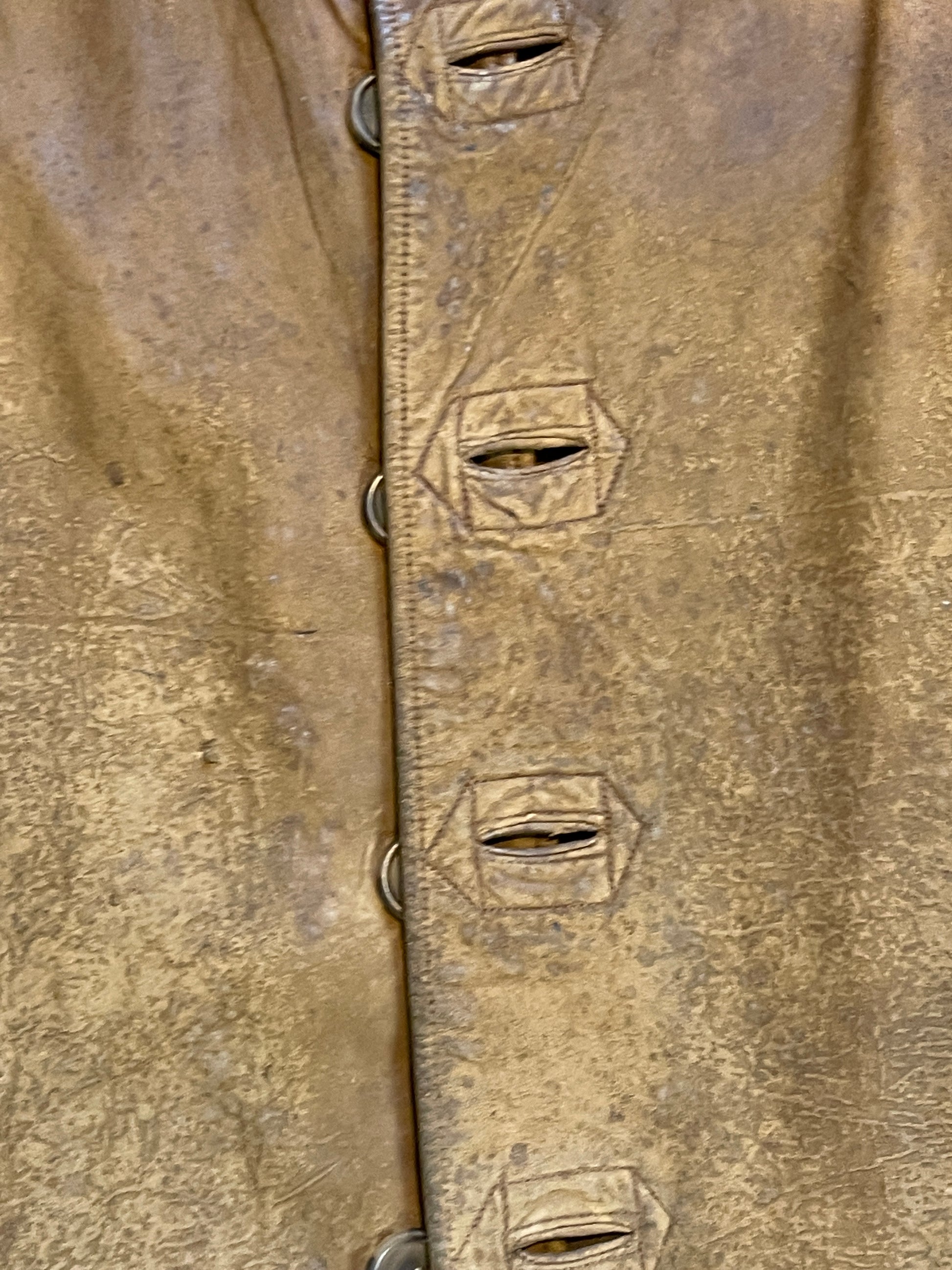 Second World War British Army issue, leather jerkin