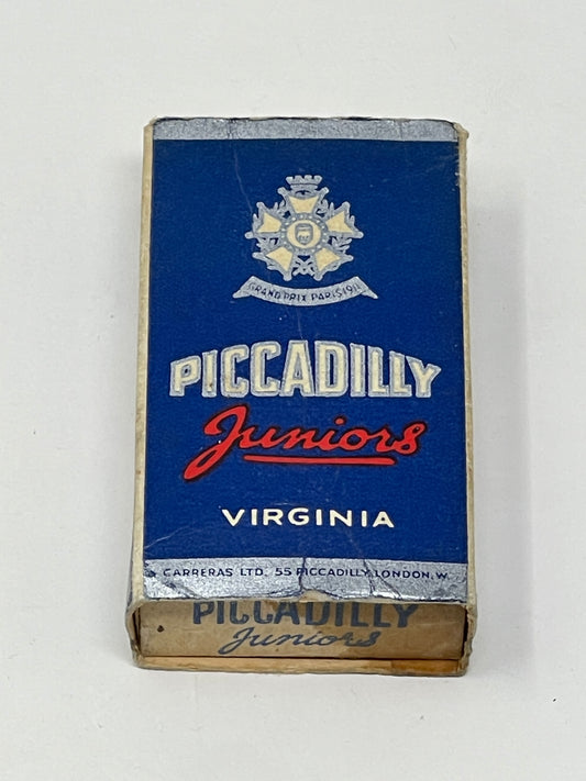 Box of Piccadilly Juniors containing Cigarette Cards Actors