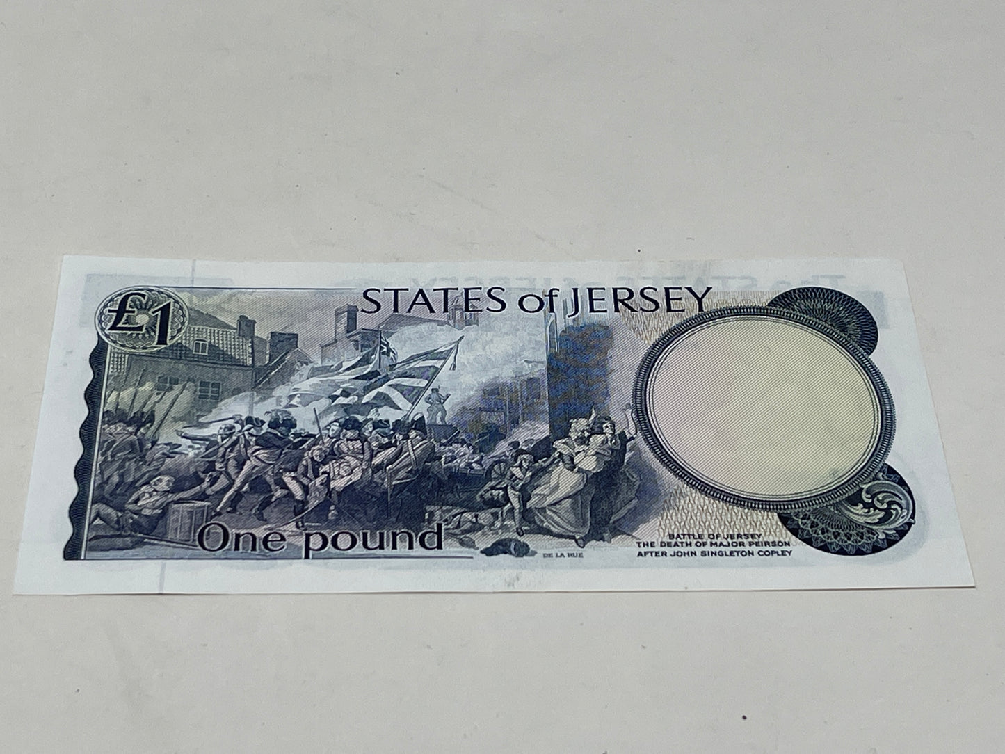 The States Of Jersey One Pound Note Serial KB128437
