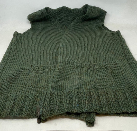 ww2 british home front knitted soldiers woollen waist coat