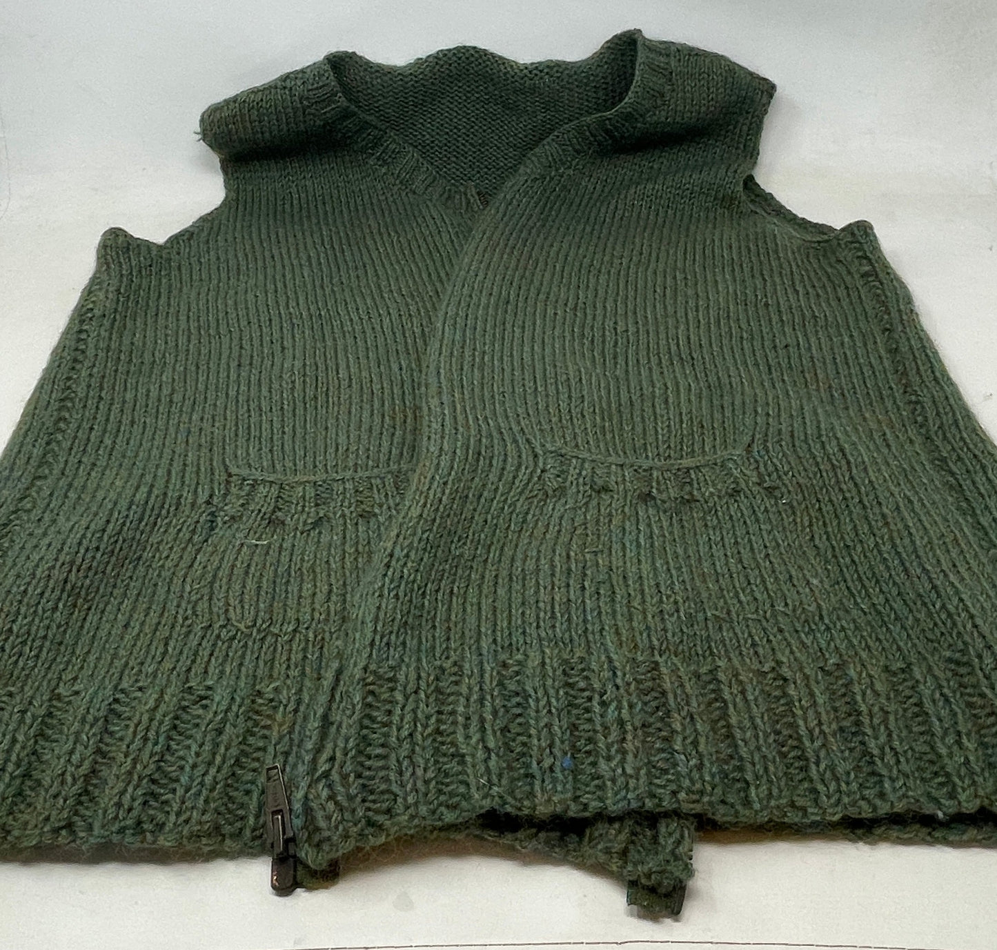 ww2 british home front knitted soldiers woollen waist coat