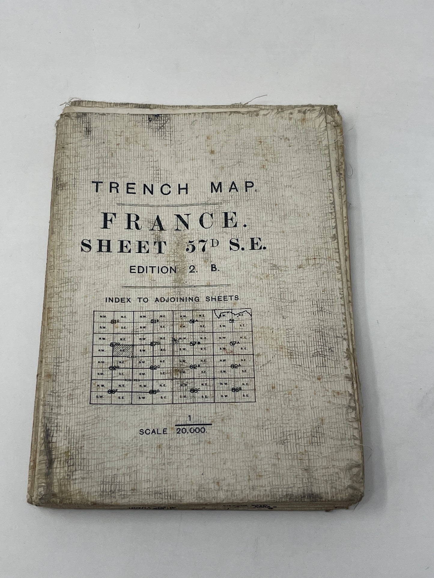 British WW1 Trench Map 57D SE Edition 2B