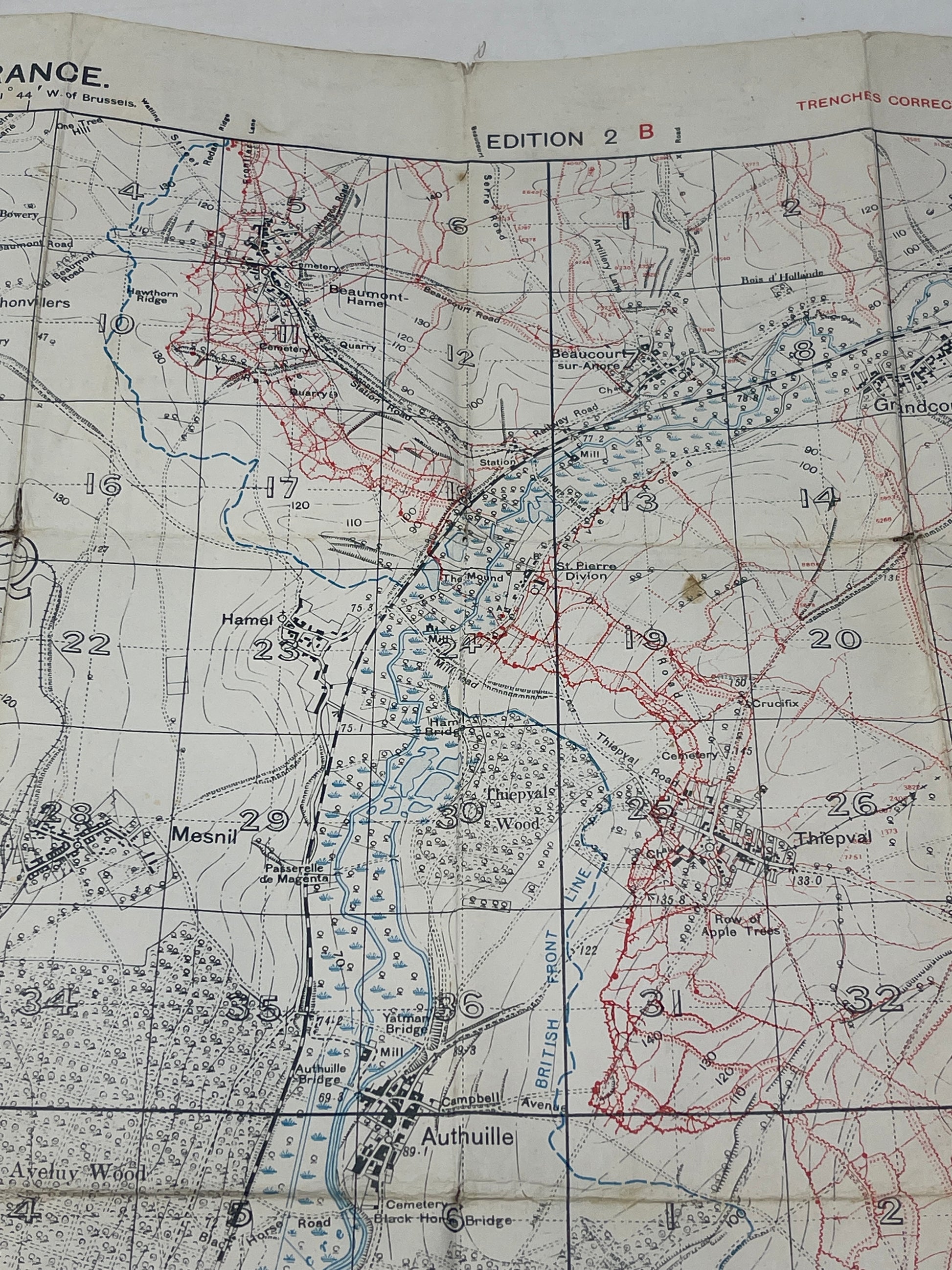 1916 Trench Map 57D SE 28/04/1916