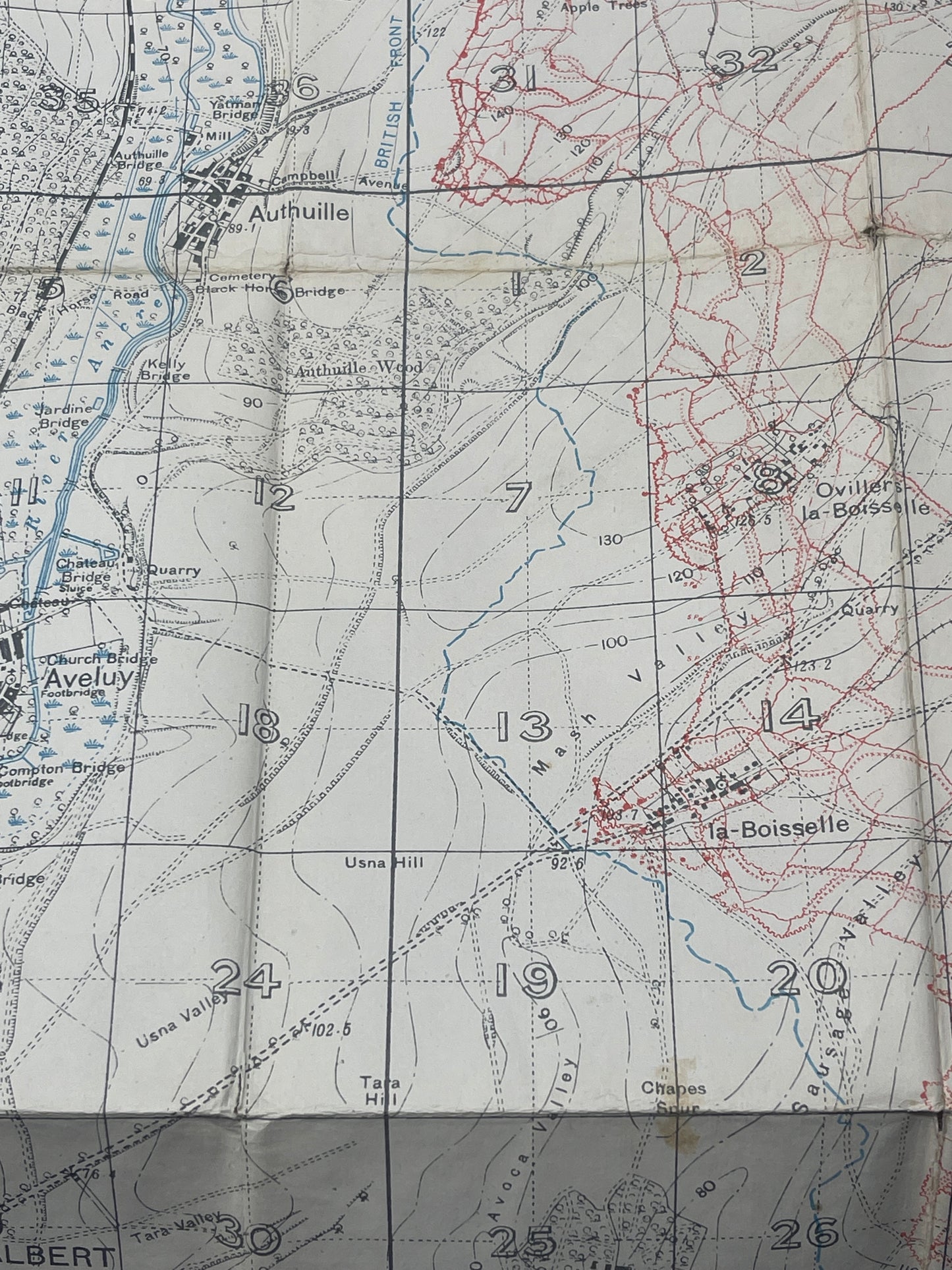 1916 Trench Map 57D SE 28/04/1916