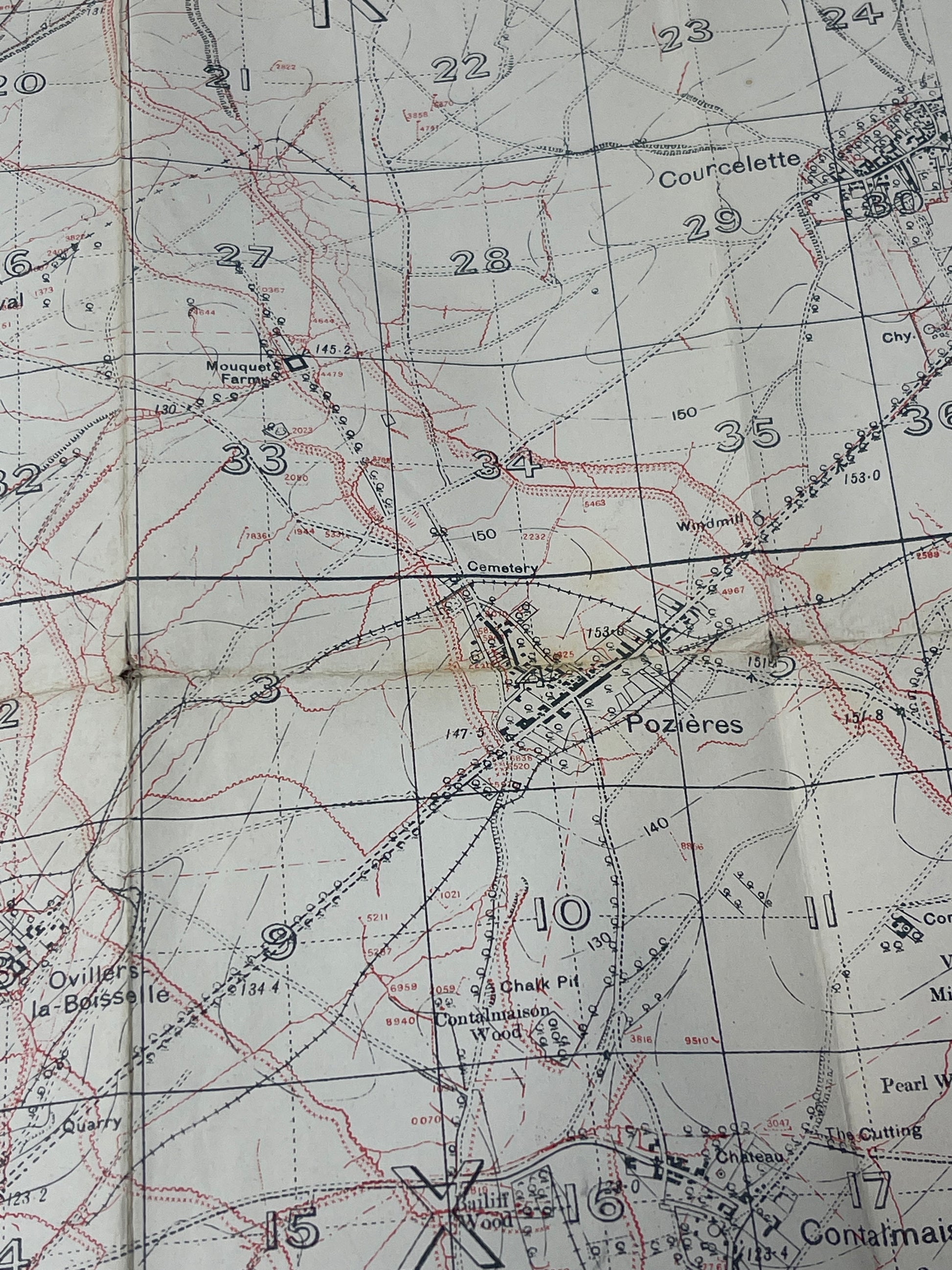 1916 Trench Map 57D SE 28/04/1916