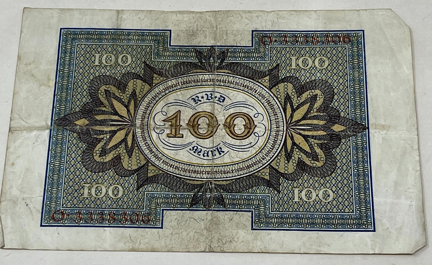 Reichsbanknote Hundert Mark November 1920