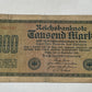 Reichsbanknote Tausand 1000 Mark