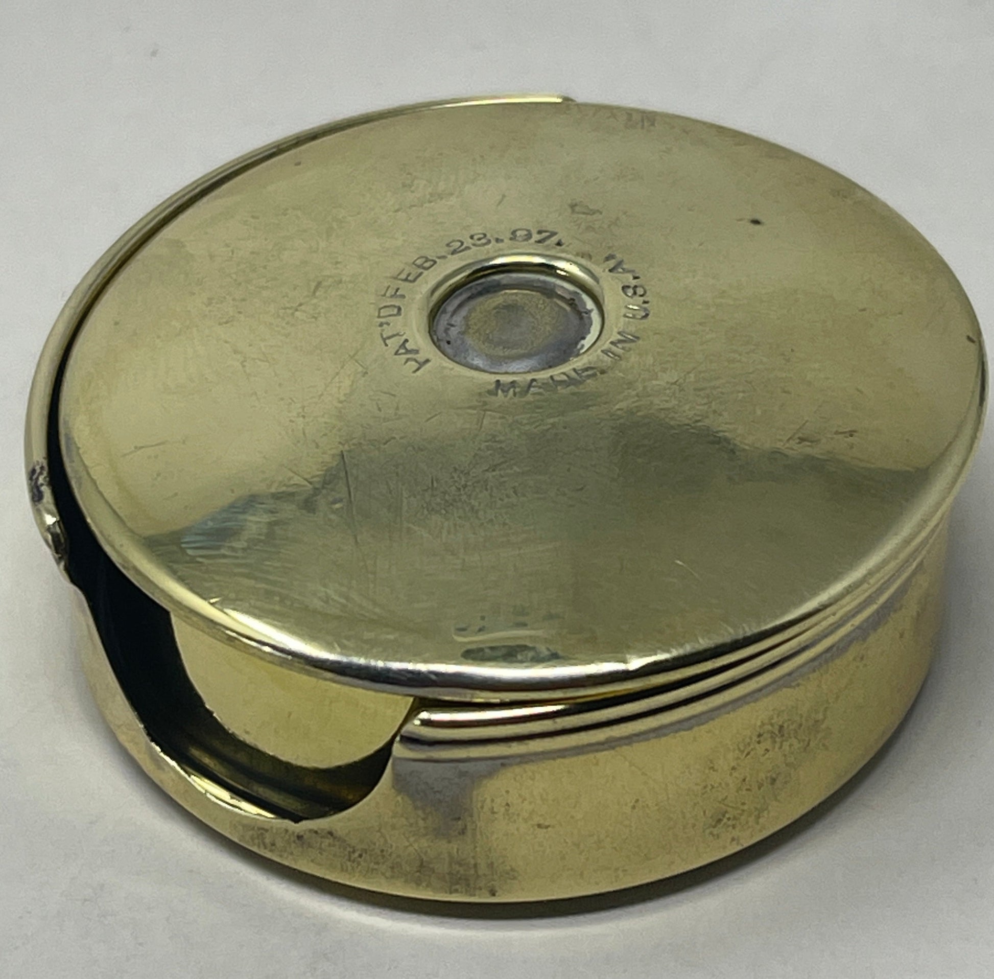 February 23, 1897 Nickel Plated Brass  Cup
