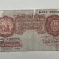 1961 - 1963 Bank of England L K O'Brien Red 10 Shilling Banknote