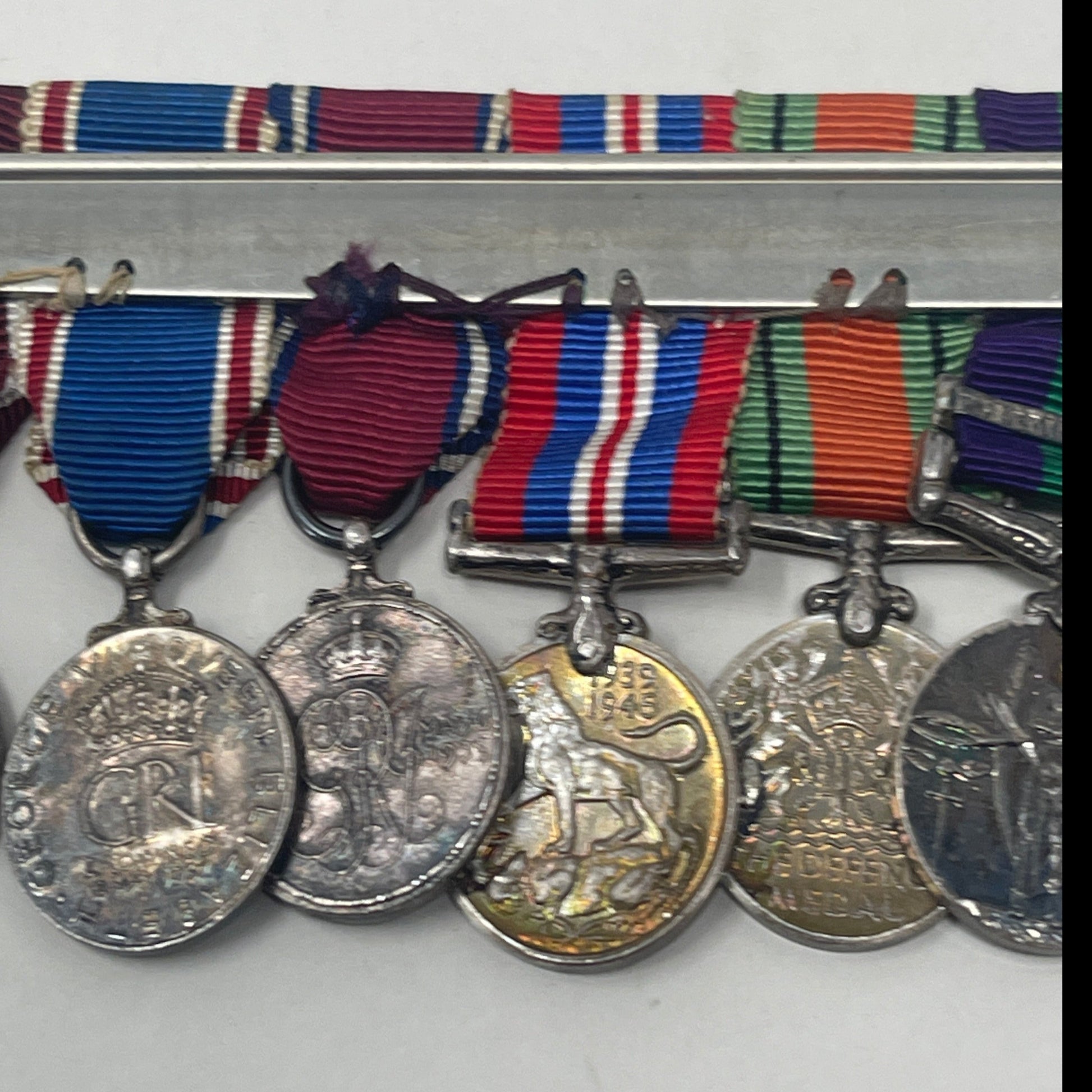 British Military World War I and later Eleven Medal Miniature Medal Dress Group